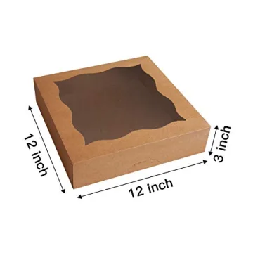 Cherry 15-Pack Bakery Boxes with Window for Pies