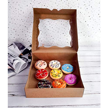 Cherry 15-Pack Bakery Boxes with Window for Pies