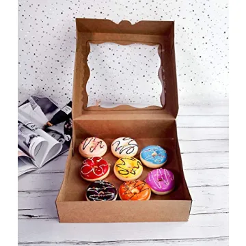 Cherry 15-Pack Bakery Boxes with Window for Pies