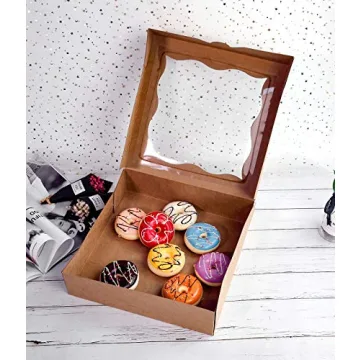 Cherry 15-Pack Bakery Boxes with Window for Pies