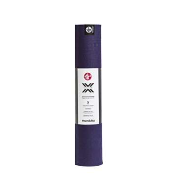 Manduka X Yoga Mat - Easy to Carry, For Women and Men, Non Slip, Cushion for Joint Support and Stability, 5mm Thick, 71 Inch (180cm), Magic Purple