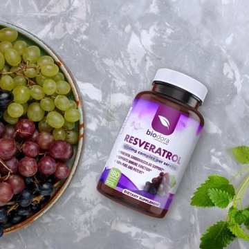 Biodora Resveratrol 1600mg Antioxidant Supplement 180 Capsules