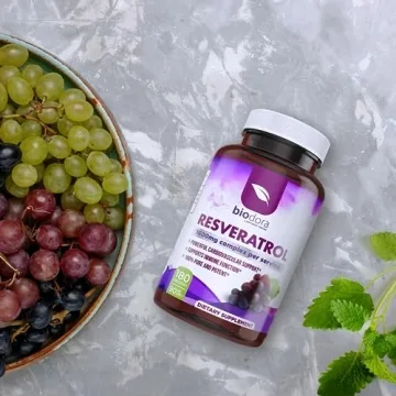 Biodora Resveratrol 1600mg Antioxidant Supplement 180 Capsules