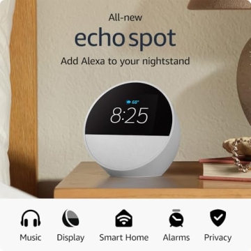 Amazon Echo Spot 2024: Smart Alarm with Alexa