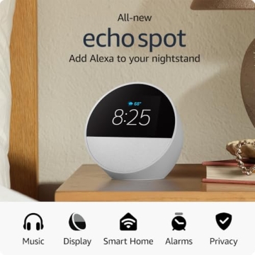 Amazon Echo Spot 2024: Smart Alarm with Alexa