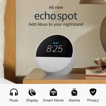 Amazon Echo Spot 2024: Smart Alarm with Alexa