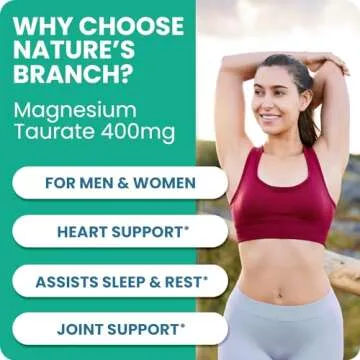 Magnesium Taurate 400mg for Sleep and Heart Health
