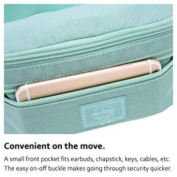 HotStyle 521s Fashion Fanny Pack, Small Waist Bag for Hiking, Cross Body Style Cute for Women, Kids & Girls, Pale Turquoise