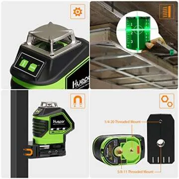 Self-Leveling Green Laser Level with Magnetic Base - 621CG