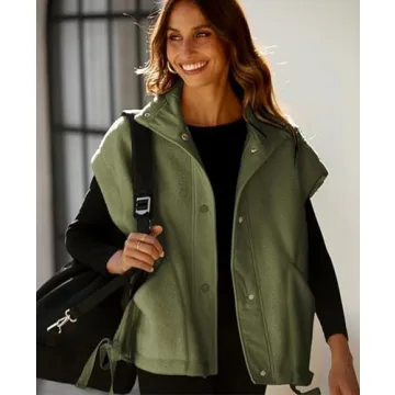 OPCAKM Women's Fuzzy Fleece Vest: Stylish Sherpa Jacket