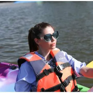 FEISEDY Women's Oversized Polarized Fashion Sunglasses