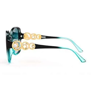 FEISEDY Women's Oversized Polarized Fashion Sunglasses