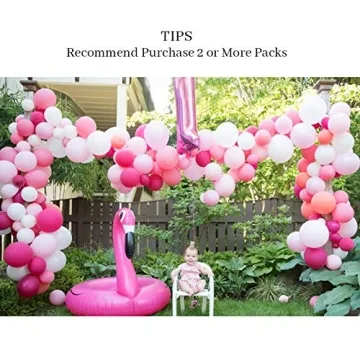 Pink Balloons 120 Pack | Baby Shower and Party Decor