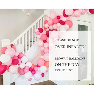 Pink Balloons 120 Pack | Baby Shower and Party Decor