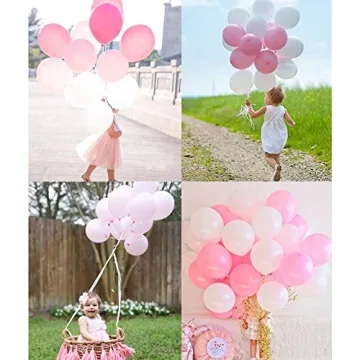 Pink Balloons 120 Pack | Baby Shower and Party Decor