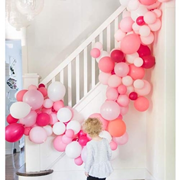 Pink Balloons 120 Pack | Baby Shower and Party Decor