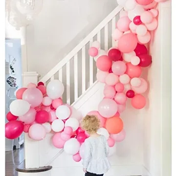 Pink Balloons 120 Pack | Baby Shower and Party Decor