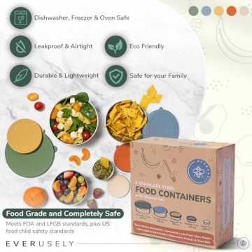 Leakproof Stainless Steel Lunch Containers for Eco-Friendly Meals