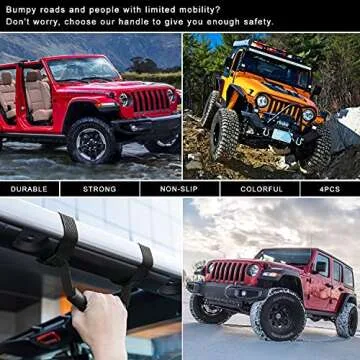 Grab Handles for Jeep Wrangler - Durable & Stylish
