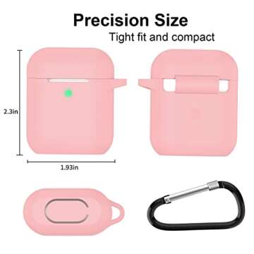 Stylish SATLITOG Silicone Case for AirPods - Pink