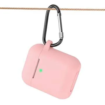 Stylish SATLITOG Silicone Case for AirPods - Pink