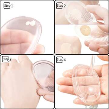 Lady UP Makeup Brushes 12 PCS Cosmetic Brush 3D Mermaid Silicone Puff Fish Tail Blush Eyebrow Eyeliner Concealer Foundation Eyebrow Kit