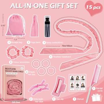 Yampahpa Heatless Curling Headband - 70" Soft Rods