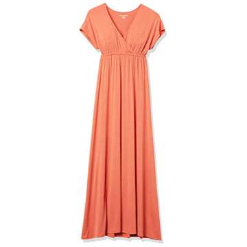 Amazon Essentials Women's Maxi Dress in Rust Orange