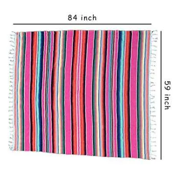 Vibrant Eccbox Mexican Blanket for Outdoor Fun