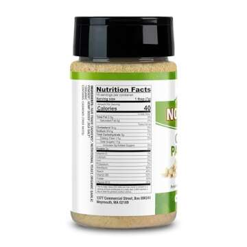 NOOCH IT! Certified Fair Trade Cashew Parmesan (4oz) – Vegan Parmesan Cheese, Dairy-Free, Organic, Gluten-Free, Tasty Cashew Parm Alternative