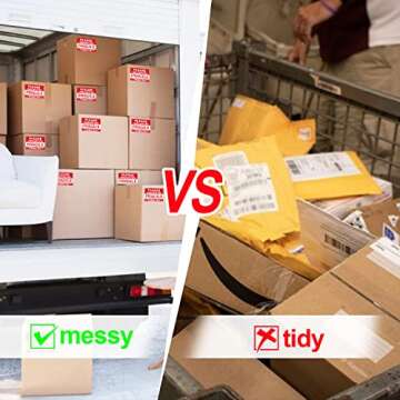 LKXSPLABE 2"x 3" Fragile Stickers 500 Packing Labels Handle with Care Strong Adhesive for Box Shipping and Moving