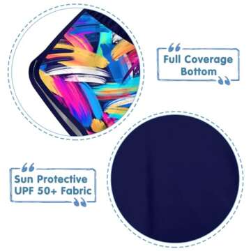 Stylish Young Girls Swimsuit with UPF 50+ Protection