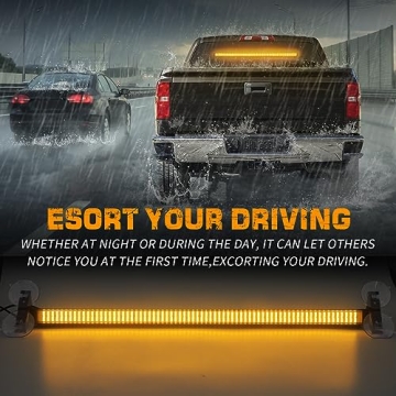 27" LED Traffic Advisor Amber Strobe Light Bar for Safety