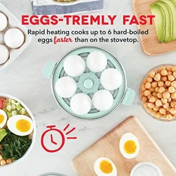DASH Electric Egg Cooker - 6 Egg Capacity & Auto Shut Off