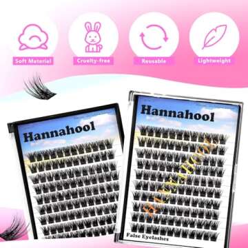 Large Tray,10-20mm to Choose DIY Eye Lashes Extensions 120 Cluster Wide Stem Eyelashes Soft and Lightweight Individual False Eyelashes Dramatic Look (18mm)
