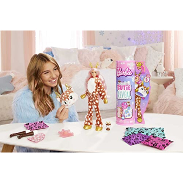Barbie Cutie Reveal Snowflake Sparkle Doll with Surprises