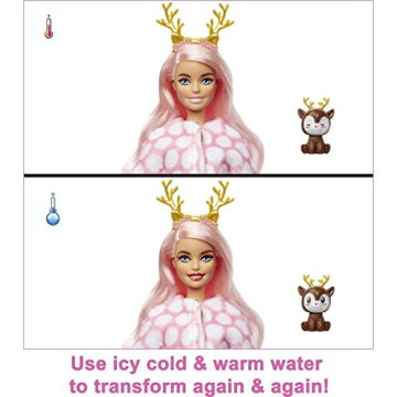 Barbie Cutie Reveal Snowflake Sparkle Doll with Surprises