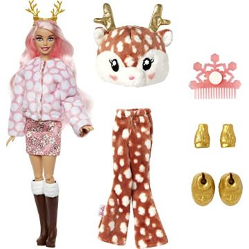 Barbie Cutie Reveal Snowflake Sparkle Doll with Surprises