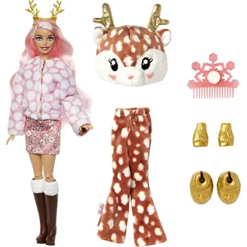 Barbie Cutie Reveal Snowflake Sparkle Doll with Surprises