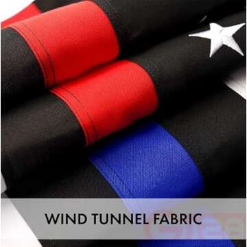 G128 Thin Blue Red Line American Flag | 3x5 Ft | StormFlyer Series Embroidered 220GSM Spun Polyester | Duty and Honor Flag, Embroidered Design, Indoor/Outdoor, Brass Grommets, Heavy Duty, All Weather