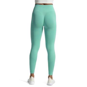 Aoxjox Workout Seamless Leggings for Women High Waisted Fitness Yoga Contour Sculpt Pants 22"