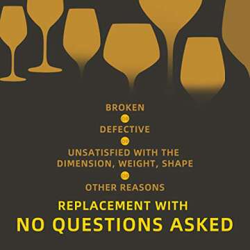 FAWLES Crystal White Wine Glasses Set of 6, 15 Ounce Laser Cut Rim Stemmed Clear Chardonnay Wine Glass Set, Housewarming/Anniversary/Wine Gift Set