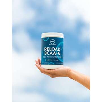 MRM Nutrition Reload BCAA+G Post-Workout Recovery | Watermelon Flavored | 9.6g Amino Acids | with CarnoSyn® | Muscle Recovery | Keto Friendly | 26 Servings