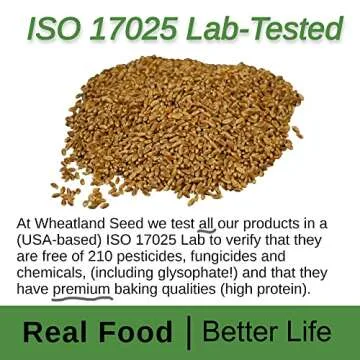 Wheatland™ Organic Hard Red Wheat Berries • 20lb Bucket, Sealed in Mylar • Emergency Food Storage • Grown by Family Farmers in Utah/Idaho • 25 yr. Shelf Life • Sproutable • Certified Organic
