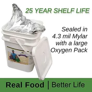 Wheatland™ Organic Hard Red Wheat Berries • 20lb Bucket, Sealed in Mylar • Emergency Food Storage • Grown by Family Farmers in Utah/Idaho • 25 yr. Shelf Life • Sproutable • Certified Organic