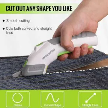 WORKPRO Cordless Electric Scissors - Ergonomic & Powerful Cutting Tool