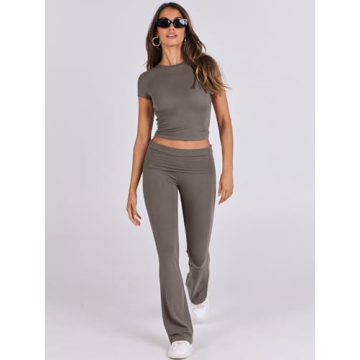 Luxurious ANRABESS Women's 2 Piece Lounge Set - Chic Comfort