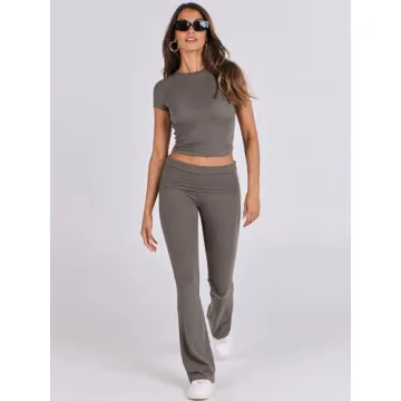 Luxurious ANRABESS Women's 2 Piece Lounge Set - Chic Comfort