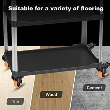 Stem Caster Wheels Swivel Casters Set of 4 Heavy Duty Threaded Casters Dual Locking Industrial Castor Safety Smooth Quiet Caster with Brakes Wheels for Cart, Furniture…