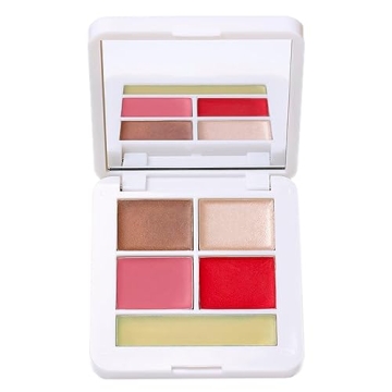 RMS Beauty Signature Set Pop Collection - Highlighter Glow Makeup, Lip Tint & Cheek Tint, & Bronzer ...